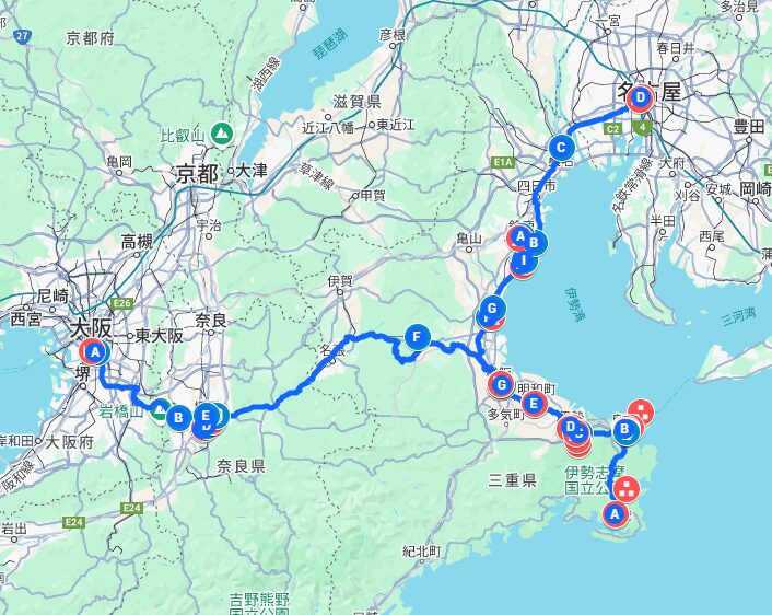 2014年春　近鉄フリーきっぷの旅　２～３日目　大阪～奈良～三重～愛知